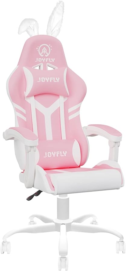 JOYFLY Gaming Chair Computer Ergonomic Headrest Support (Pink)